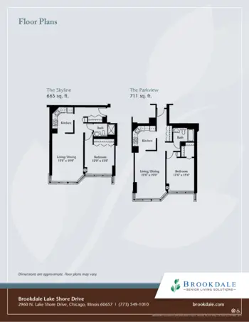 Floorplan of Brookdale Lake Shore Drive, Assisted Living, Chicago, IL 3