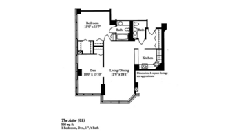 Floorplan of Brookdale Lake Shore Drive, Assisted Living, Chicago, IL 7