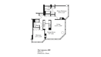Floorplan of Brookdale Lake Shore Drive, Assisted Living, Chicago, IL 9