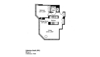 Floorplan of Brookdale Lake Shore Drive, Assisted Living, Chicago, IL 10
