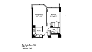 Floorplan of Brookdale Lake Shore Drive, Assisted Living, Chicago, IL 12