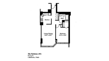 Floorplan of Brookdale Lake Shore Drive, Assisted Living, Chicago, IL 14