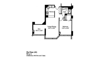 Floorplan of Brookdale Lake Shore Drive, Assisted Living, Chicago, IL 17
