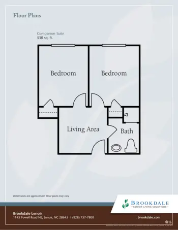 Floorplan of Brookdale Lenoir, Assisted Living, Lenoir, NC 2