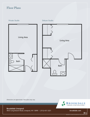 Floorplan of Brookdale Liverpool, Assisted Living, Liverpool, NY 1