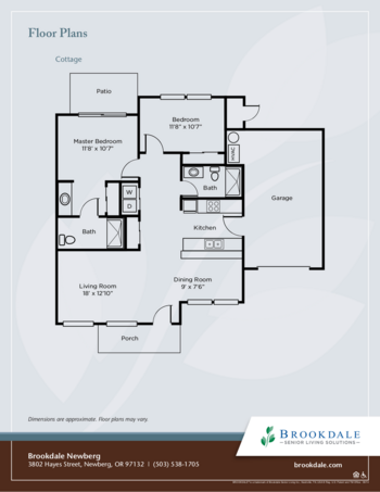 Floorplan of Brookdale Newberg, Assisted Living, Newberg, OR 3
