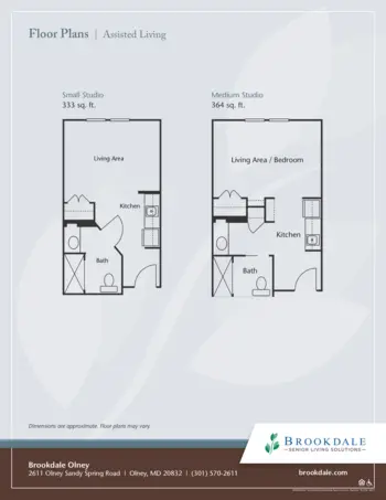 Floorplan of Brookdale Olney, Assisted Living, Olney, MD 1