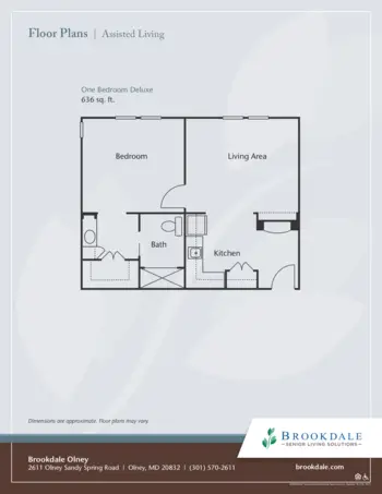 Floorplan of Brookdale Olney, Assisted Living, Olney, MD 6
