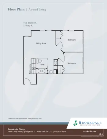 Floorplan of Brookdale Olney, Assisted Living, Olney, MD 7