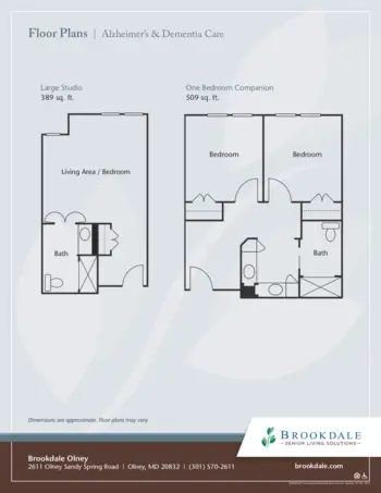 Floorplan of Brookdale Olney, Assisted Living, Olney, MD 11