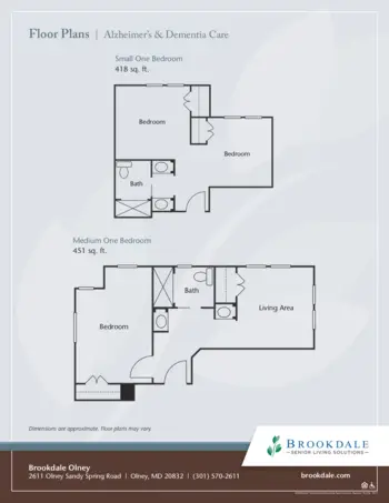 Floorplan of Brookdale Olney, Assisted Living, Olney, MD 12