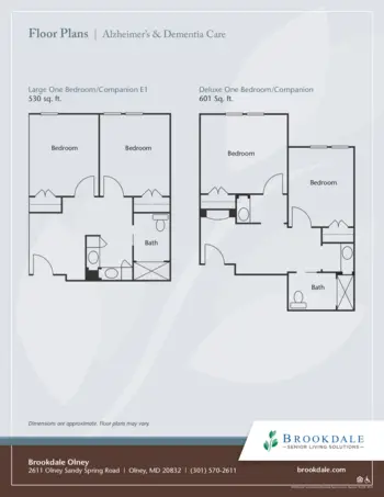 Floorplan of Brookdale Olney, Assisted Living, Olney, MD 15