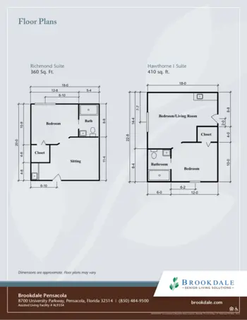 Floorplan of Brookdale Pensacola, Assisted Living, Pensacola, FL 2