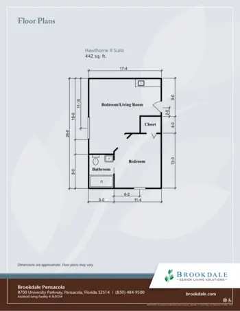 Floorplan of Brookdale Pensacola, Assisted Living, Pensacola, FL 3
