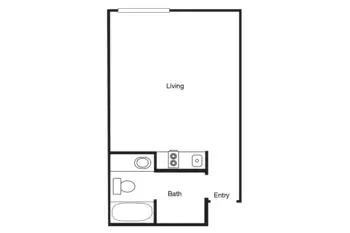Floorplan of Cascade Park, Assisted Living, Woodburn, OR 1