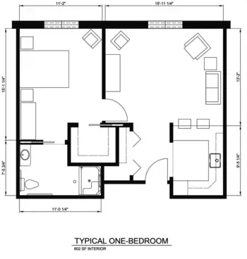 Floorplan of Courtyard Estates of Knoxville, Assisted Living, Knoxville, IL 3