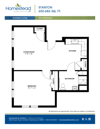 Floorplan of Homestead at Hamilton, Assisted Living, Hamilton, NJ 4