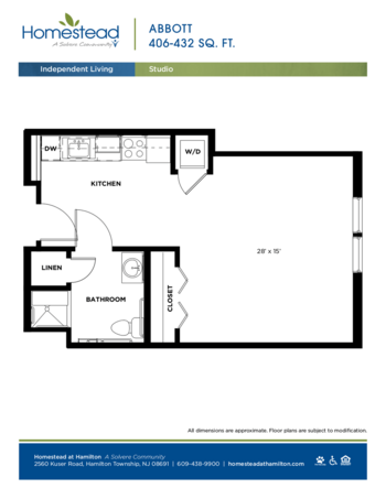 Floorplan of Homestead at Hamilton, Assisted Living, Hamilton, NJ 6
