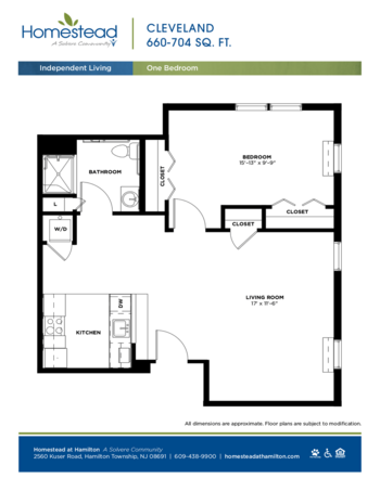 Floorplan of Homestead at Hamilton, Assisted Living, Hamilton, NJ 8