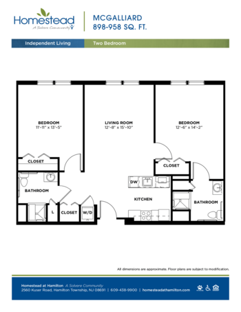 Floorplan of Homestead at Hamilton, Assisted Living, Hamilton, NJ 3