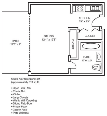 Floorplan of Mount Angel Towers, Assisted Living, Mount Angel, OR 4