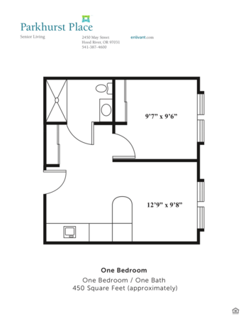 Floorplan of Parkhurst Place, Assisted Living, Hood River, OR 2