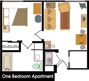 Floorplan of Riverview Manor, Assisted Living, Memory Care, Selah, WA 1