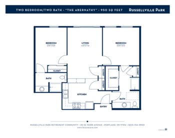Floorplan of Russellville Park, Assisted Living, Memory Care, Portland, OR 1