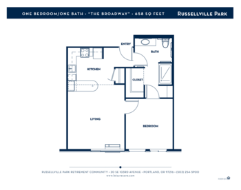 Floorplan of Russellville Park, Assisted Living, Memory Care, Portland, OR 3