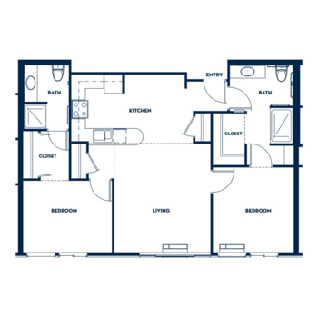 Floorplan of Russellville Park, Assisted Living, Memory Care, Portland, OR 6