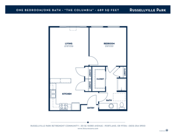Floorplan of Russellville Park, Assisted Living, Memory Care, Portland, OR 7