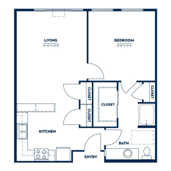 Floorplan of Russellville Park, Assisted Living, Memory Care, Portland, OR 8