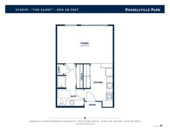 Floorplan of Russellville Park, Assisted Living, Memory Care, Portland, OR 9