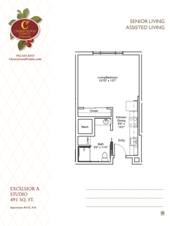 Floorplan of Senior Living at Minnetonka, Assisted Living, Memory Care, Minnetonka, MN 1