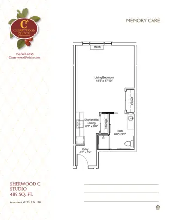 Floorplan of Senior Living at Minnetonka, Assisted Living, Memory Care, Minnetonka, MN 11