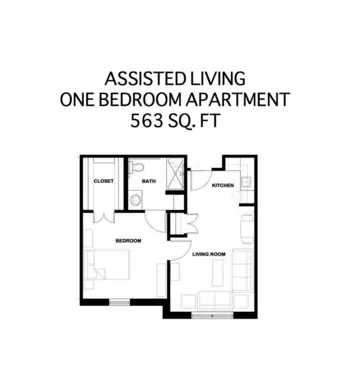 Floorplan of Southern Plaza Assisted Living, Assisted Living, Memory Care, Bethany, OK 1