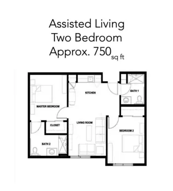 Floorplan of Southern Plaza Assisted Living, Assisted Living, Memory Care, Bethany, OK 6