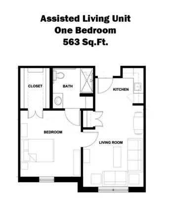 Floorplan of Southern Plaza Assisted Living, Assisted Living, Memory Care, Bethany, OK 14