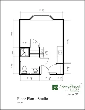 Floorplan of Stoneybrook Suites of Huron, Assisted Living, Huron, SD 3