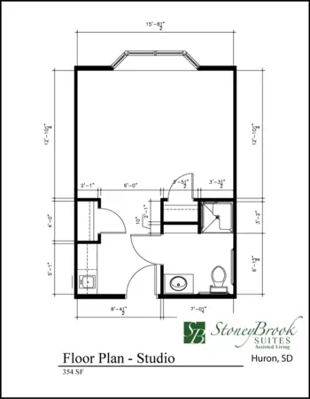 Floorplan of Stoneybrook Suites of Huron, Assisted Living, Huron, SD 4