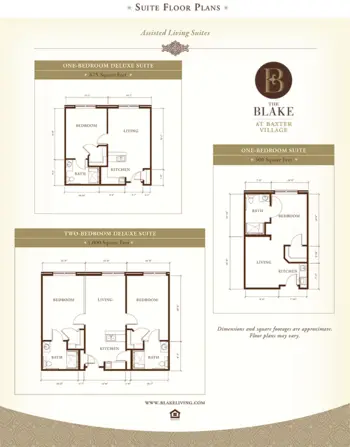 Floorplan of The Blake at Baxter Village, Assisted Living, Memory Care, Fort Mill, SC 2