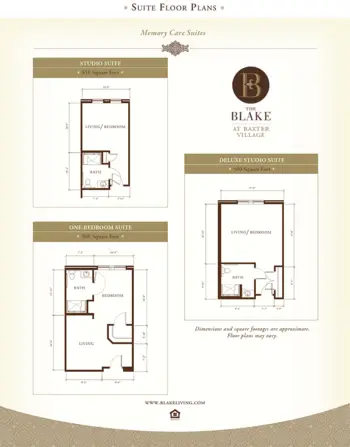 Floorplan of The Blake at Baxter Village, Assisted Living, Memory Care, Fort Mill, SC 3