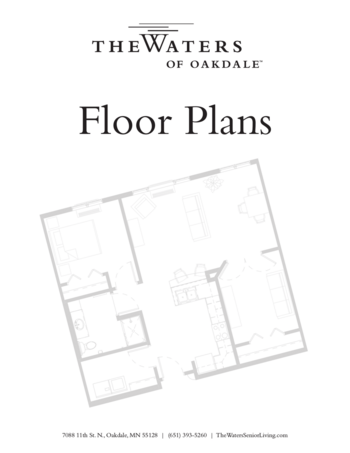 Floorplan of The Waters of Oakdale, Assisted Living, Memory Care, Oakdale, MN 1