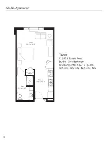 Floorplan of The Waters of Oakdale, Assisted Living, Memory Care, Oakdale, MN 2