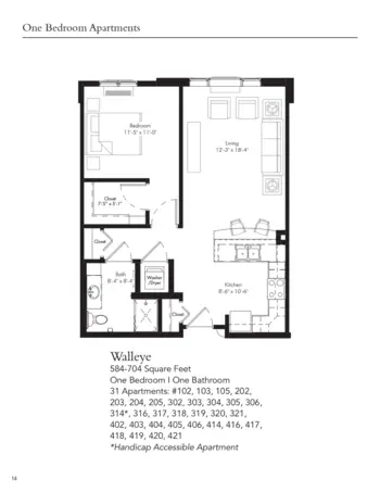 Floorplan of The Waters of Oakdale, Assisted Living, Memory Care, Oakdale, MN 4