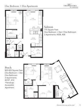 Floorplan of The Waters of Oakdale, Assisted Living, Memory Care, Oakdale, MN 5