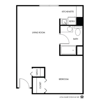 Floorplan of Willow Falls, Assisted Living, Crest Hill, IL 1