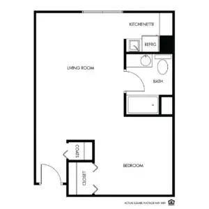 Floorplan of Willow Falls, Assisted Living, Crest Hill, IL 3