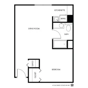 Floorplan of Willow Falls, Assisted Living, Crest Hill, IL 9