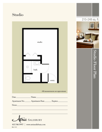 Floorplan of Atria Salisbury, Assisted Living, Salisbury, MD 1